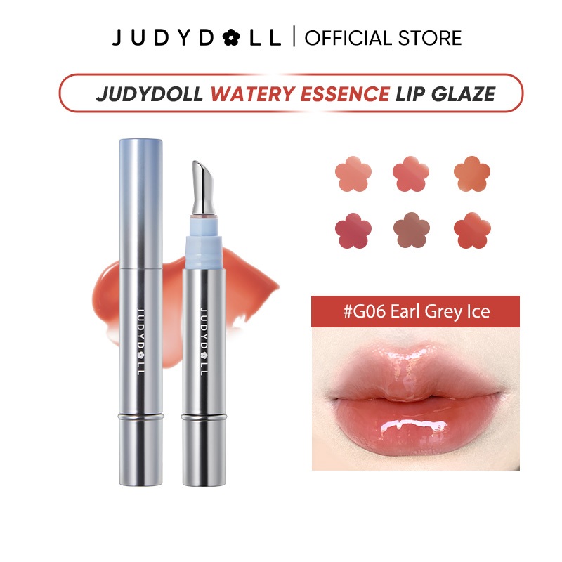 Judydoll Watery Essence Lip Glaze จูดี้ดอล วอเทอรี่ เอสเซนส์ ลิป เกลซ กันน้ํา ติดทนนาน ลิปกลอส