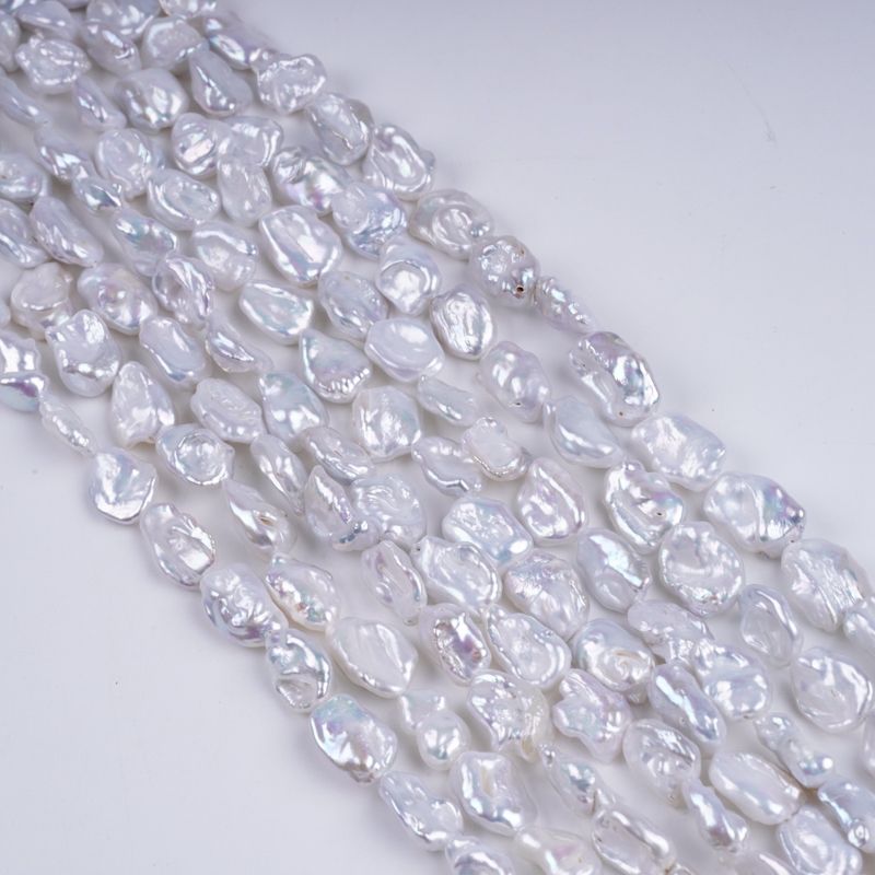 10-11 มม.Keshi Pearl string น้ําจืดจริงตรง baoque keshi Pearl สําหรับ