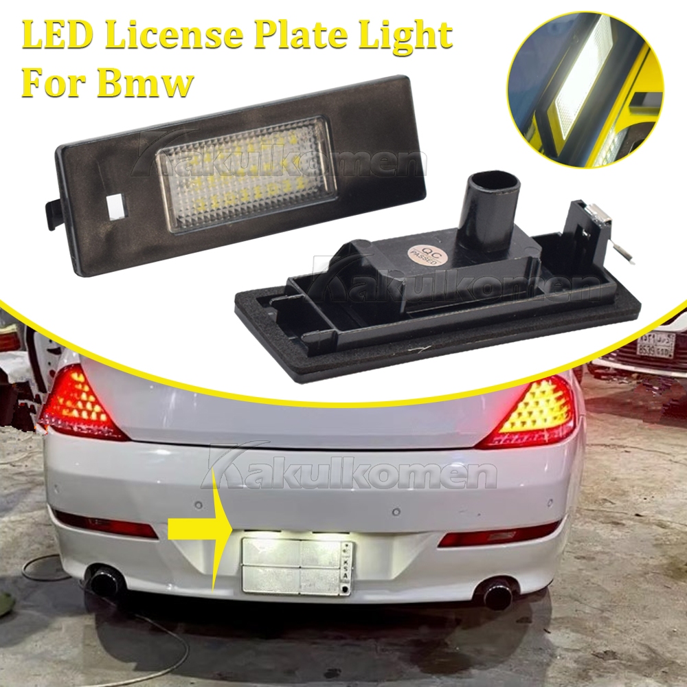 เหมาะสําหรับ BMW 1 Series E81 E87 E63 E64 M6 E85 E86 Z4 F12 F13 F20 K48 ไฟป้ายทะเบียน LED รถ Luz ไม่