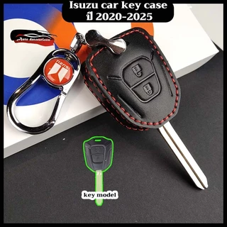 เคสกุญแจรถ Isuzu เหมาะสําหรับฝาครอบกุญแจ Isuzu Dmax/mux Isuzu D-Max พวงกุญแจฝาครอบหนังวัว