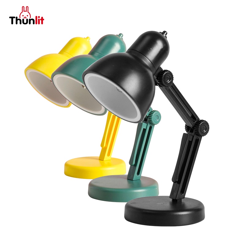 Thunlit โคมไฟตั้งโต๊ะขนาดเล็กแบบแม่เหล็กแบบพกพา DIY น่ารัก ไฟกลางคืนสำหรับนักเรียน โคมไฟอ่านหนังสือ ตกแต่งเดสก์ท็อป