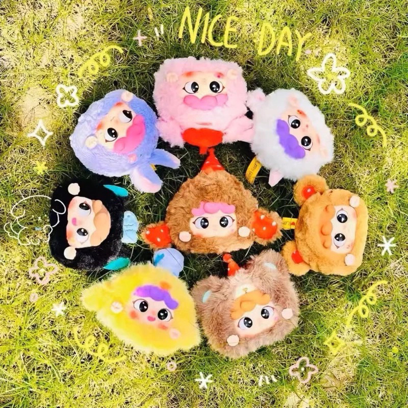 ส่งภายใน 24 ชั่วโมง KIMMON Migo Animal Party100%แท้จริงกระเป๋าแขวนของขวัญตุ๊กตาการ์ตูนตุ๊กตา