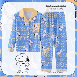 ชุดนอนเด็กแขนยาว nightie Boy ชุดนอนปกสําหรับ 10 - 11 ปีชุดนอนเด็กผู้ชาย