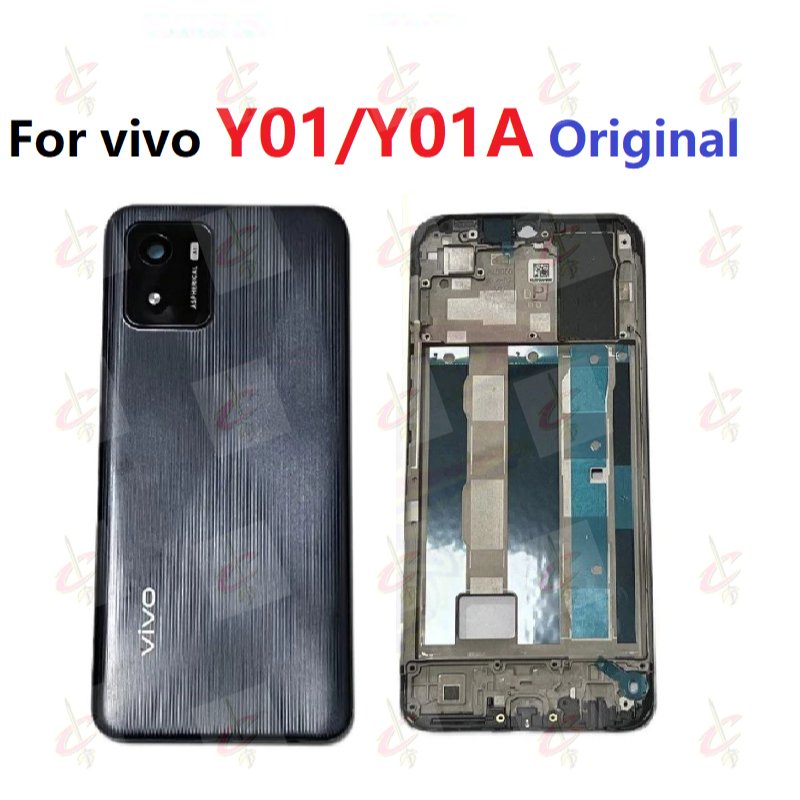 บอดี้ Body ฝาหลัง เคสกลาง กรอบหน้าจอ LCD สําหรับ vivo Y01 Y01A