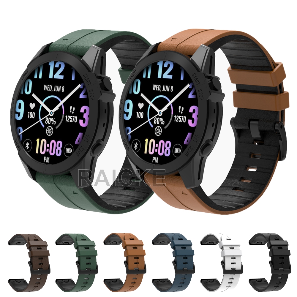 26 มม.22 มม.20 มม.หนังนุ่มสําหรับ Garmin Fenix 8 51mm 47mm 43mm / 7X pro / 7S / 6 / 5X plus / 5S plus / Fenix3 hr / Forerunner 935 945 955 955 955 965 970