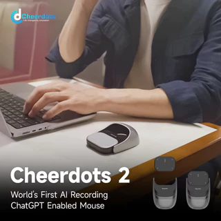 Cheerdots 2 ทัชแพดไร้สาย All-in-one Pocket AirMouse AI การบันทึก ChanGPT เมาส์ Enabled Presenter รีโมทสมาร์ทโฟน