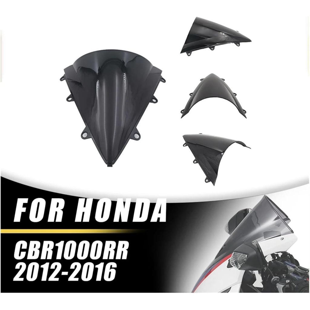 Abs กระจกสําหรับ Honda CBR1000RR CBR 1000RR 2012 2013 2014 2015 2016 Double Bubble กระจกรถจักรยานยนต์ Wind Deflectors