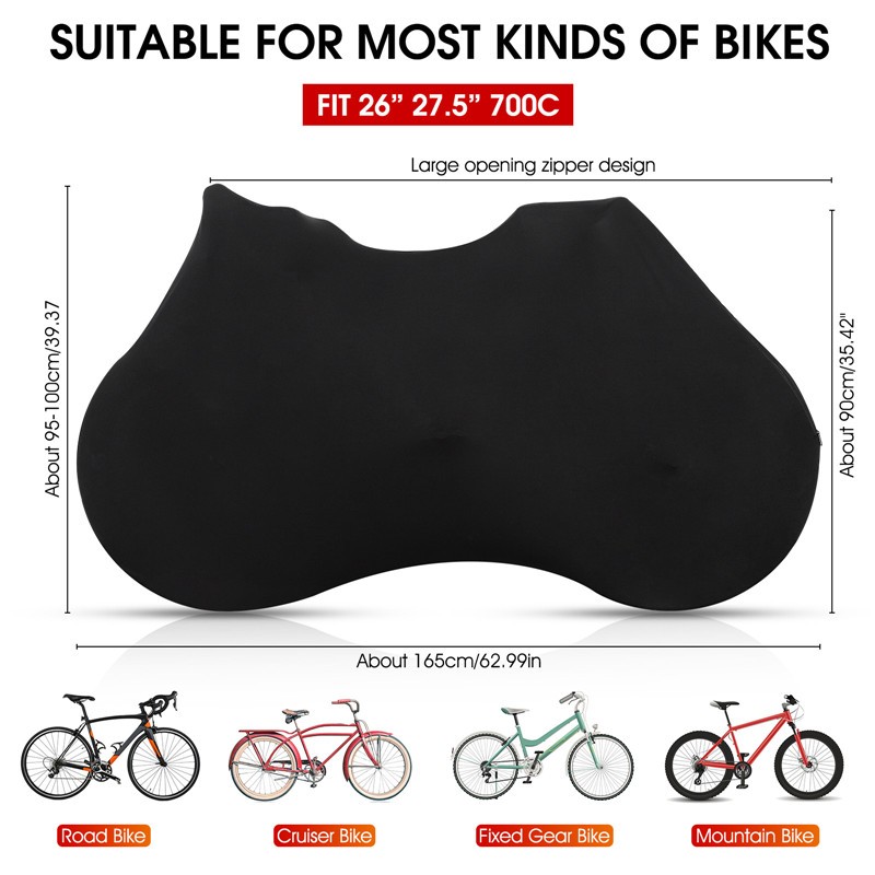 ผ้าคลุมจักรยานกันฝุ่น-ตัวป้องกันสากลยืดหยุ่นสูงสําหรับจักรยานถนน/MTB