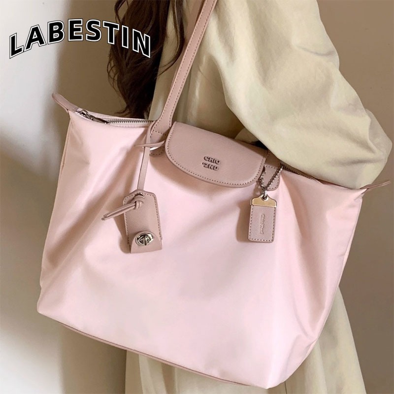 LABESTINสุภาพสตรีใหม่ที่เรียบง่ายกระเป๋าความจุขนาดใหญ่พร็อพกระเป๋าสะพายแบบพกพา