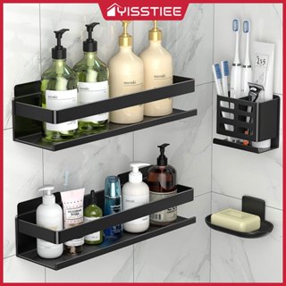 YissTiee ชั้นวางของในห้องน้ํา ไม่ต้องเจาะรู กันน้ํา กันสนิม …