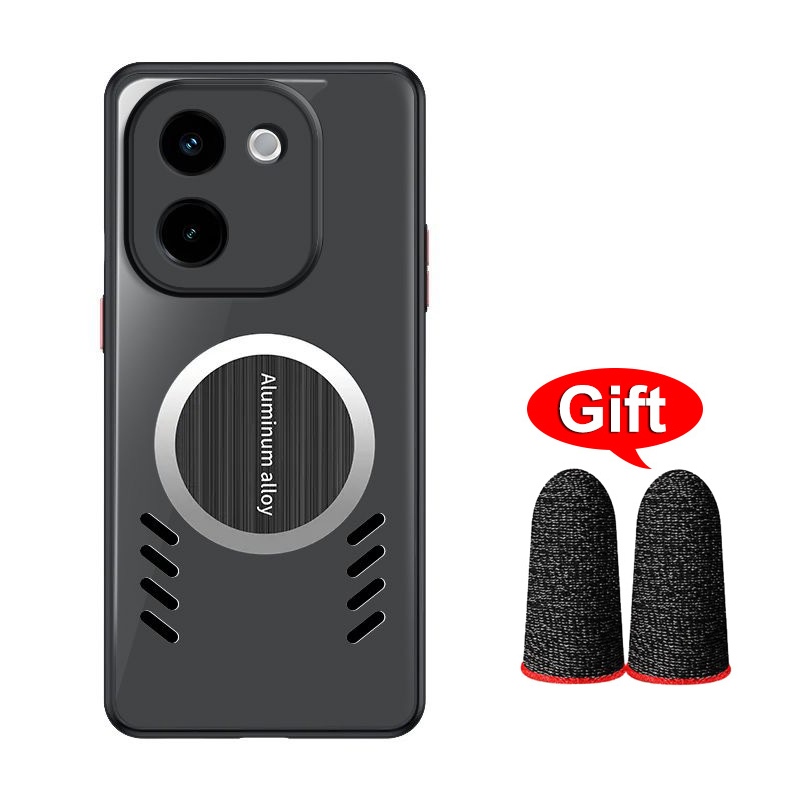 สําหรับ Vivo Y200 กรณีอลูมิเนียมกระจายความร้อนสําหรับ Vivo Y200Pro Y200i Y200E Graphene Cooling สําห