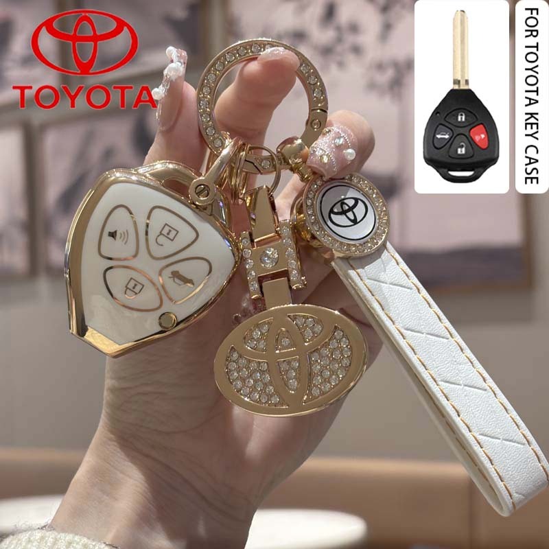 ฝาครอบกุญแจรถโตโยต้า เหมาะสําหรับ Toyota hilux SW4/vigo/innova/altis/camry 2.0/camry TPU พวงกุญแจรถ