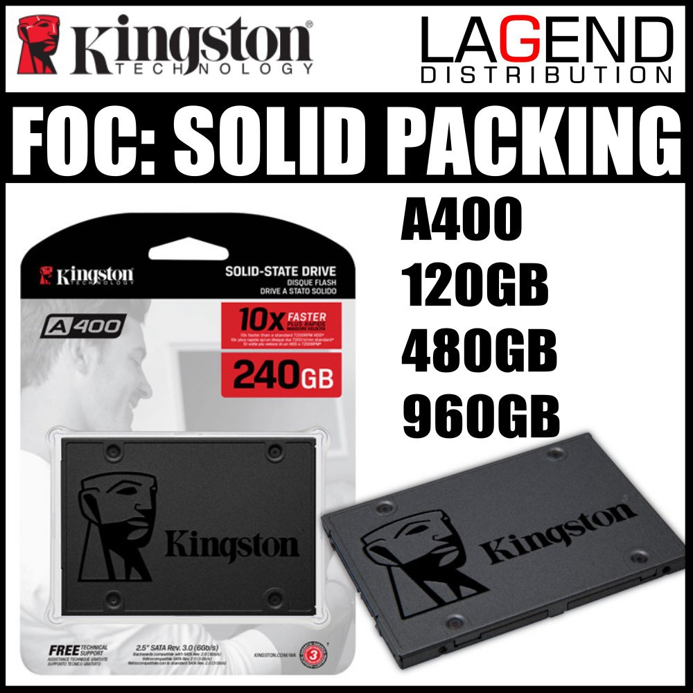 Kingston SSD 240GB 120GB 480GB 960GB 1TB Solid State Drive (SSD) A400 SATA 2.5" AS340 AS350 CS900 SS