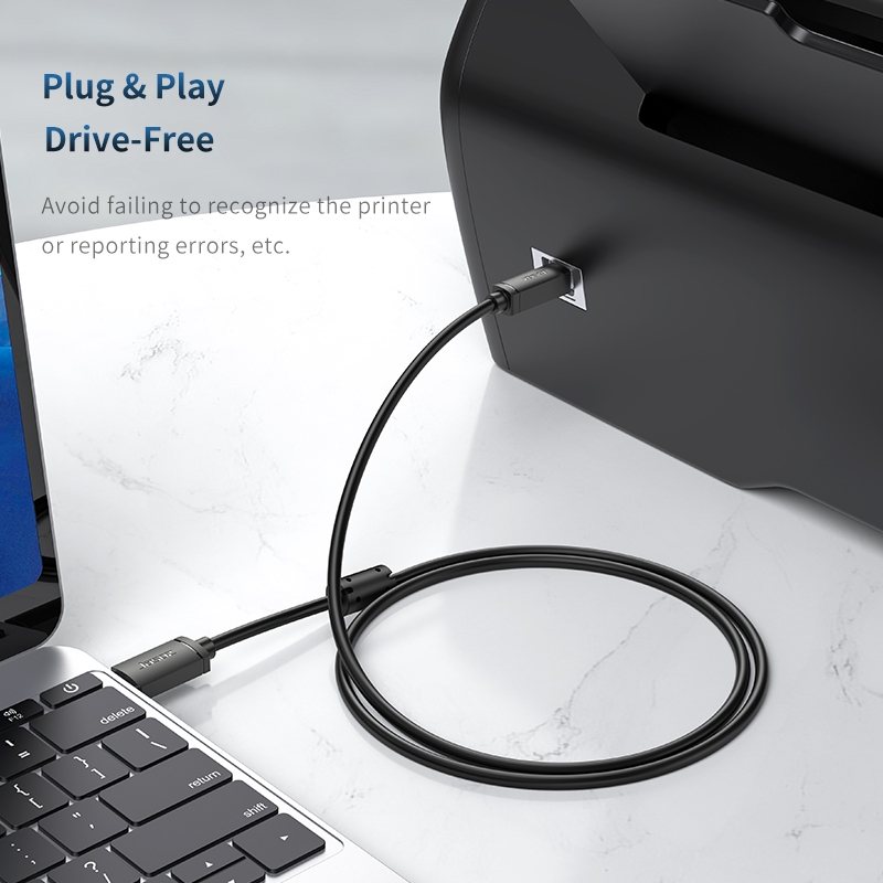 Jasoz USB 2.0 Printer Cable Stable High Quality USB Printer Scanner Cable for Hp Canon Epson printer