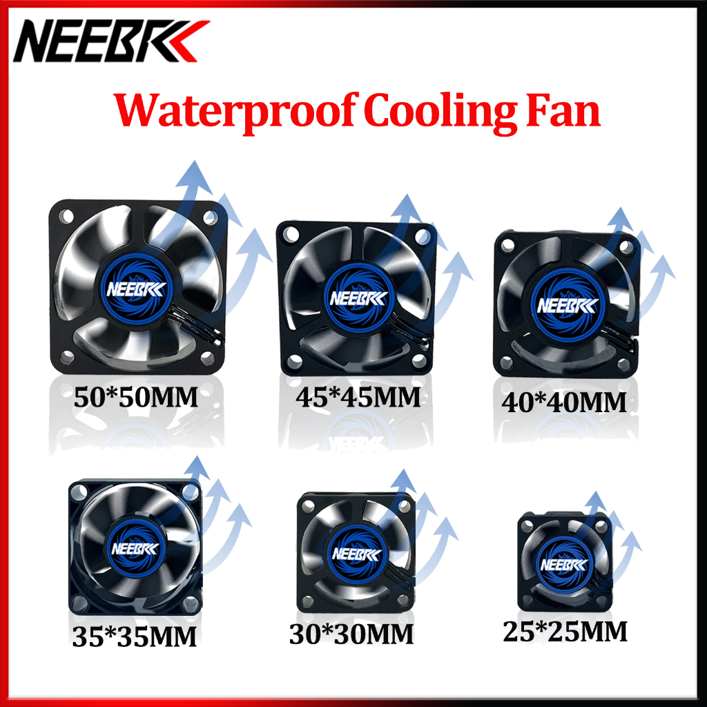 Neebrc RC พัดลมระบายความร้อน 25/30/35/40/45/50 มม.5 V-12 V DC ฮีทซิงค์ 10000-30000RPM สูง RPM JST ปลั๊กสําหรับ 1/10 1/8 1/12 3650 540 550 RC รถมอเตอร์ไร้แปรง