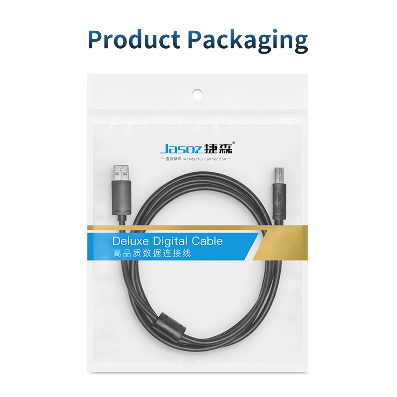 Jasoz USB 2.0 Printer Cable Stable High Quality USB Printer Scanner Cable for Hp Canon Epson printer