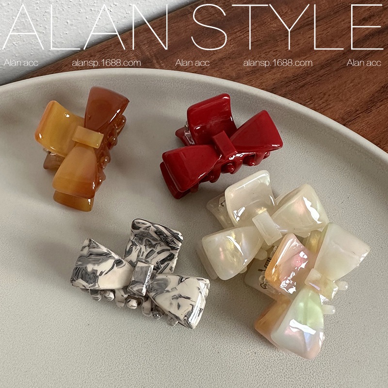 โบว์ขนาดเล็ก Acetate น่ารักกรงเล็บผมอารมณ์อเนกประสงค์ปูผมคลิป Beatiful Clamps สําหรับผู้หญิงแฟชั่นอุปกรณ์เสริม ราคา ถูกที่สุด ดีลบีเคเค แกลเลอรีภาพที่ 2