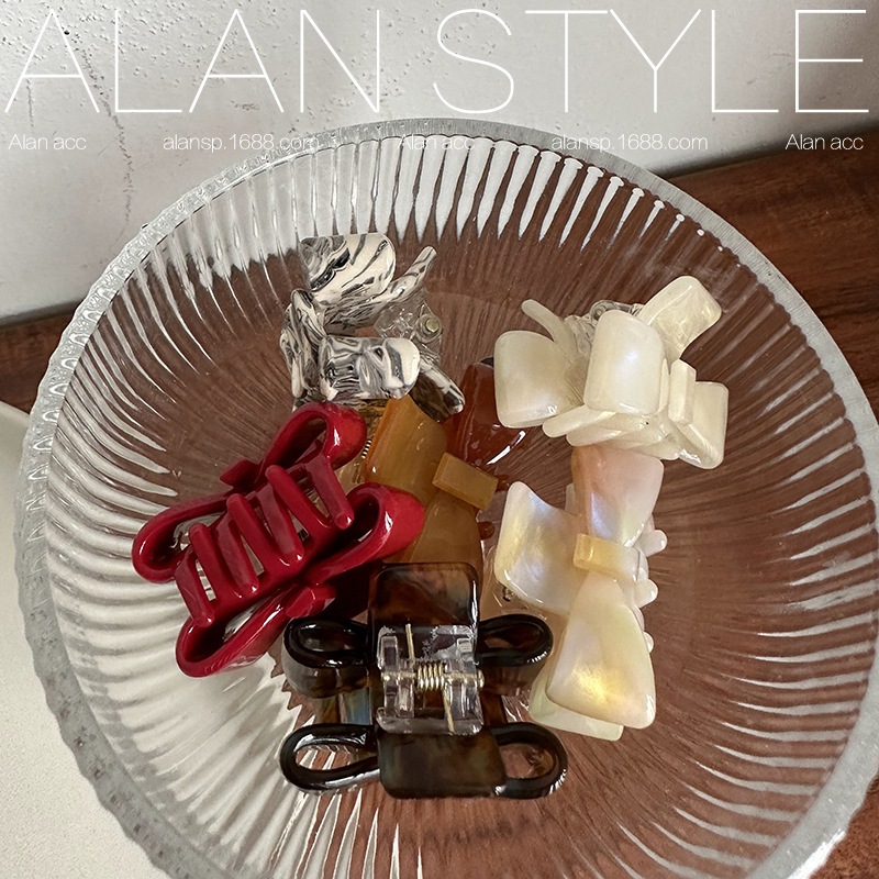 โบว์ขนาดเล็ก Acetate น่ารักกรงเล็บผมอารมณ์อเนกประสงค์ปูผมคลิป Beatiful Clamps สําหรับผู้หญิงแฟชั่นอุปกรณ์เสริม ราคา ถูกที่สุด ดีลบีเคเค แกลเลอรีภาพที่ 6