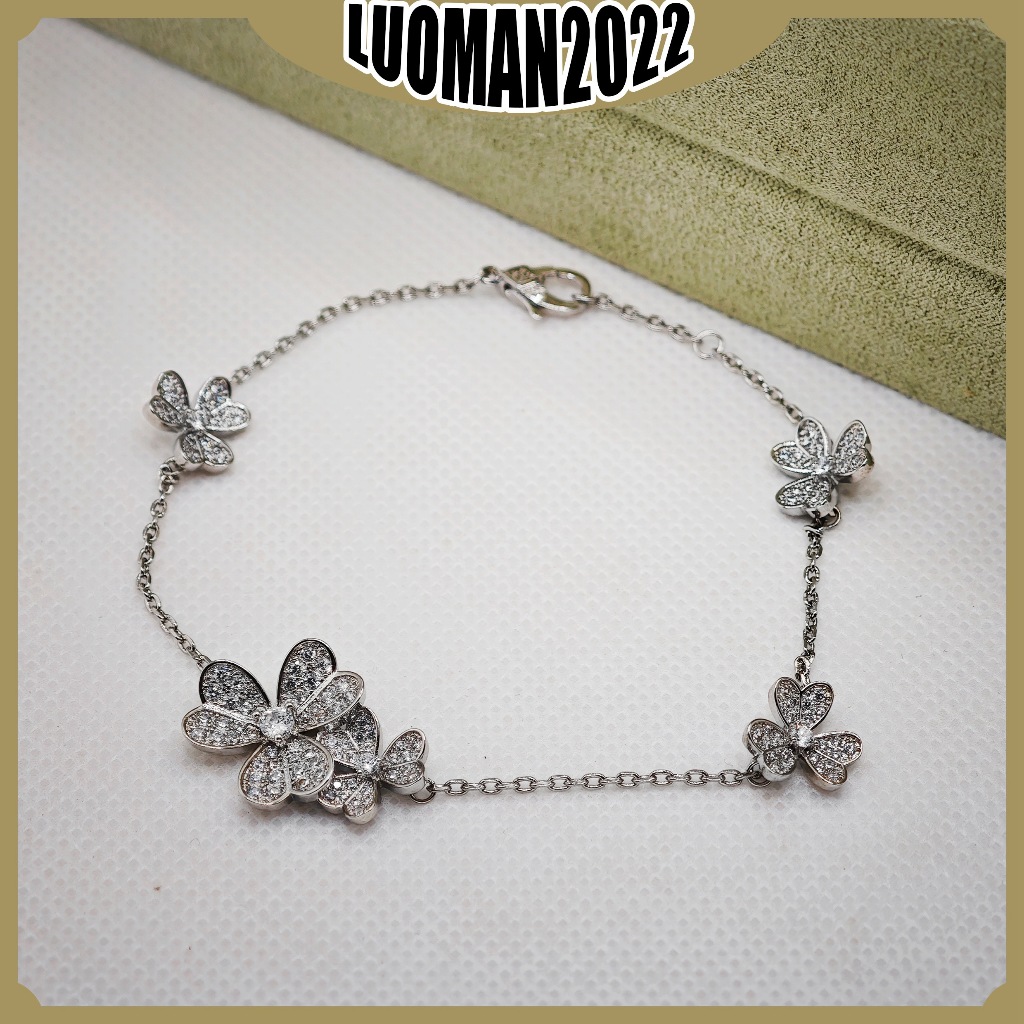 Vca Lucky Clover Diamond Lady Bracelet