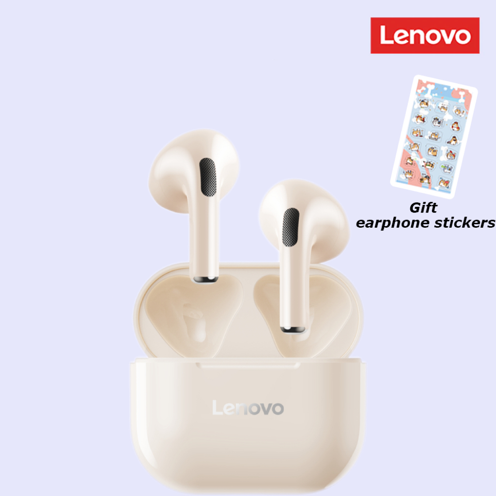 Lenovo LP40 ชุดหูฟังบลูทูธไร้สาย 5.0 พร้อมไมโครโฟน ลดเสียงรบกวน 300mAH