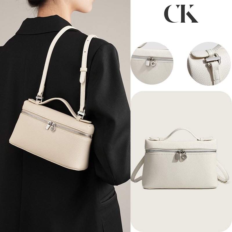 CINVAI&KROZE กระเป๋าแมสเซนเจอร์เฉพาะกลุ่มใหม่เป็นกระเป๋าถือ Pu นุ่มสีทึบเรียบง่าย อารมณ์ดีมาก ราคา ถูกที่สุด ดีลบีเคเค แกลเลอรีภาพที่ 2