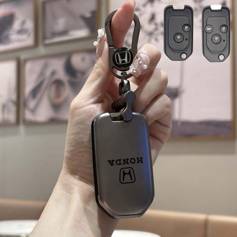 Honda พับรถ Remote Key สําหรับ Honda Jzaa/City/Brio/Civic/CRV/Accord ฝาครอบพวงกุญแจ