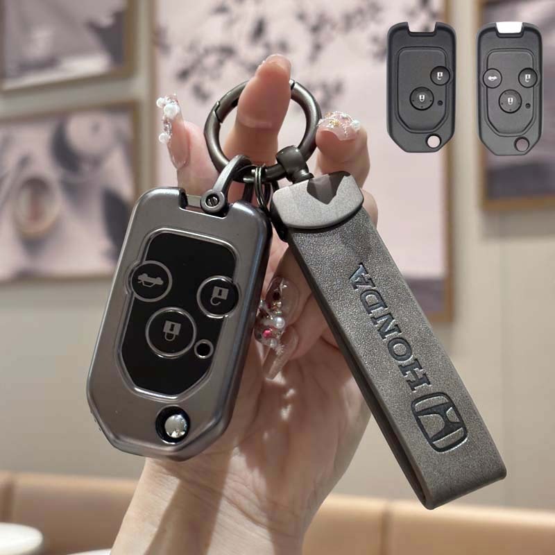 Honda พับรถ Remote Key สําหรับ Honda Jzaa/City/Brio/Civic/CRV/Accord ฝาครอบพวงกุญแจ