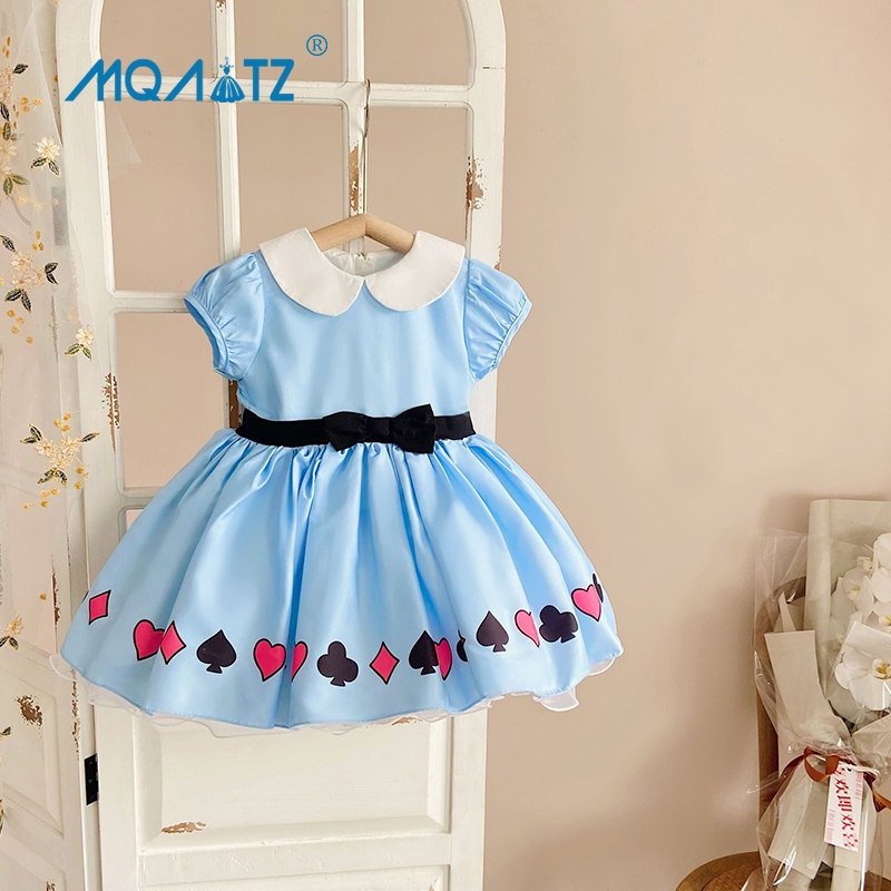 Mqatz First 1st วันเกิดชุดสําหรับเสื้อผ้าเด็กทารกหัวใจรูปแบบชุดเจ้าหญิง Baptismal Party เครื่องแต่งกาย ALS01
