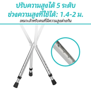 【UniHey】ไม้เท้ามีเก้าอี้ ไม้เท้าเก้าอี้พับได้ ไม้เท้า 2 in 1 เก้าอี้นั่งได้ สำหรับผู้สูงอายุ สามารถกางเป็นที่นั่งได้