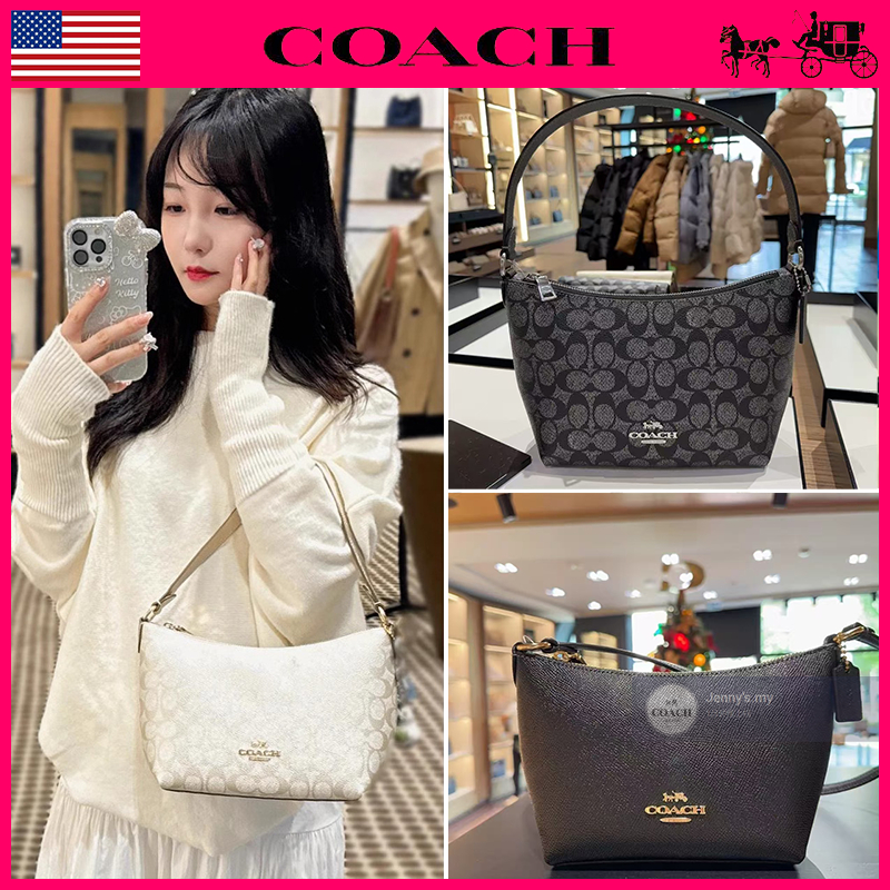 จัดส่งรวดเร็ว ของแท้ 100% Coach hCW391 CW396 กระเป๋าโท้ตผู้หญิง 2024 ใหม่ fiona shopping bag กระเป๋า