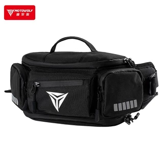 Motowolf รถจักรยานยนต์เอวกระเป๋ากันน้ํา Premium Oxford ผ้า Biker Hip Pack Casual Running ขากระเป๋า 6L