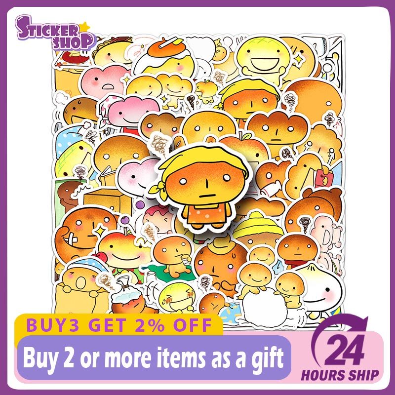 50pcs ญี่ปุ่น Kogepan สติกเกอร์การ์ตูน DIY กีตาร์กระเป๋าเดินทางสเก็ตบอร์ดแล็ปท็อปสติกเกอร์โทรศัพท์ของเล่นเด็ก