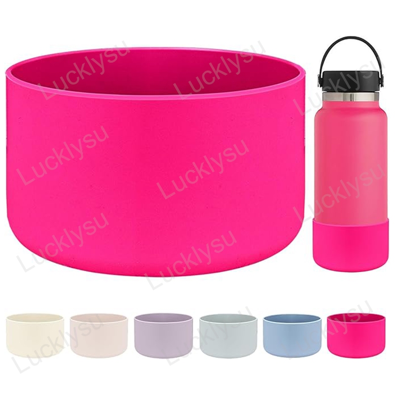 Hydro Flask ป้องกันซิลิโคน Boot สําหรับ 12oz 24oz 32oz 40oz ขวดน้ําปากกว้างป้องกันด้านล่างและขวดเส้นผ่านศูนย์กลางด้านล่าง 2.85/3.56 นิ้วอุปกรณ์เสริมขวดน้ํา