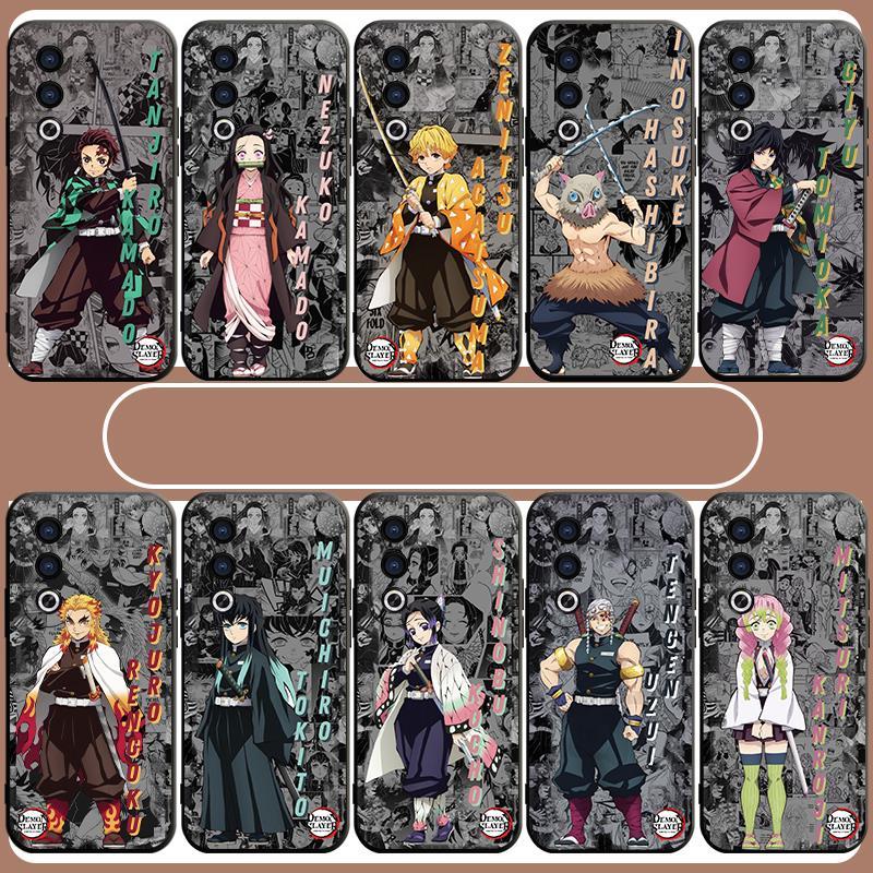 เคสสําหรับ OPPO A3 A3S A3X A12e REALME C1 CPH2669 CPH2641 F1S F5 F7 F9 F11 Pro Youth Demon Slayer TPU Matte Case Soft Cover