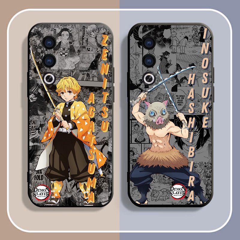 เคสสําหรับ OPPO A3 A3S A3X A12e REALME C1 CPH2669 CPH2641 F1S F5 F7 F9 F11 Pro Youth Demon Slayer TPU Matte Case Soft Cover - รูปที่ 2