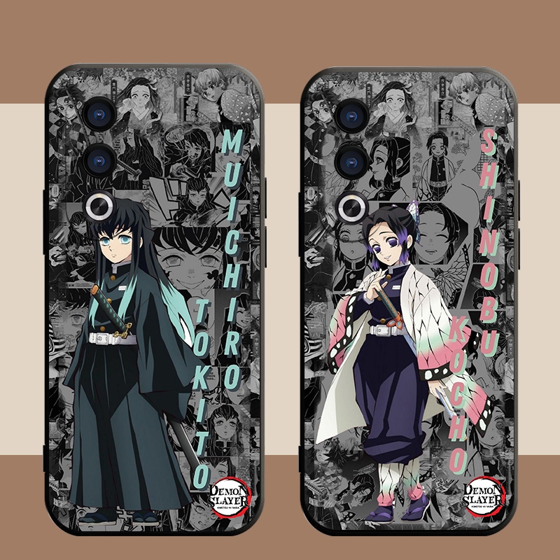 เคสสําหรับ OPPO A3 A3S A3X A12e REALME C1 CPH2669 CPH2641 F1S F5 F7 F9 F11 Pro Youth Demon Slayer TPU Matte Case Soft Cover - รูปที่ 3