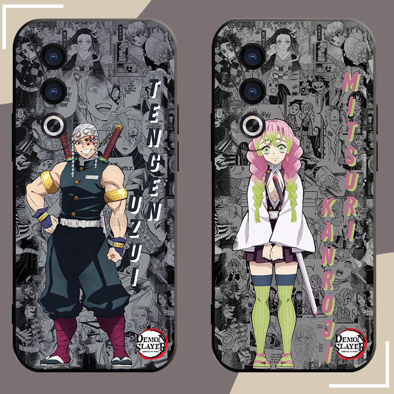 เคสสําหรับ OPPO A3 A3S A3X A12e REALME C1 CPH2669 CPH2641 F1S F5 F7 F9 F11 Pro Youth Demon Slayer TPU Matte Case Soft Cover - รูปที่ 4