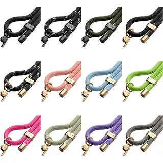 [พีดีเอ็ม] Casetify 6 มม.Bold Braided Rope Strap Retractable ปรับแขวนคอ Crossbody Chain มัลติฟังก์ชั่นเคสโทรศัพท์ Lanyard