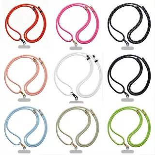 [พีดีเอ็ม] Casetify 6 มม.Bold Braided Rope Strap Retractable ปรับแขวนคอ Crossbody Chain มัลติฟังก์ชั่นเคสโทรศัพท์ Lanyard