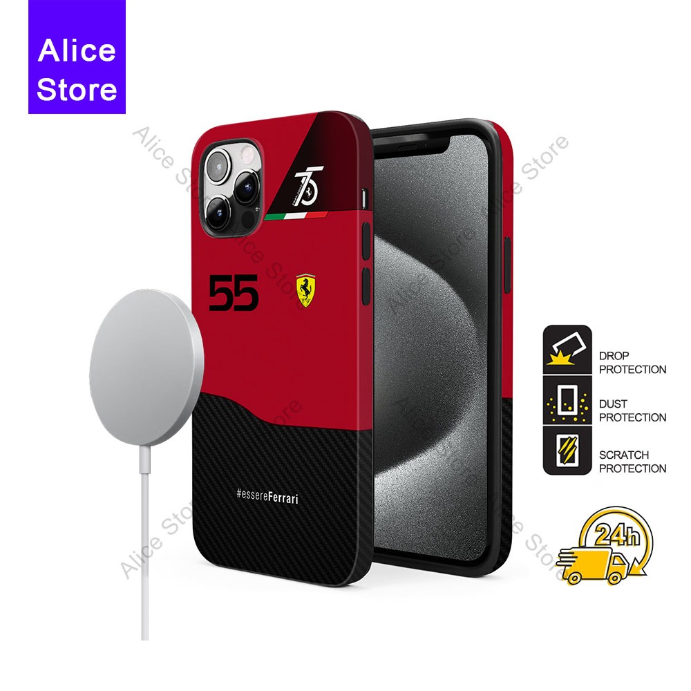 Scuderia Ferari F1-75 winey Carlos Sainz เคสโทรศัพท์แม่เหล็กสําหรับ iPhone 17 Pro Max / iPhone 16 Pr