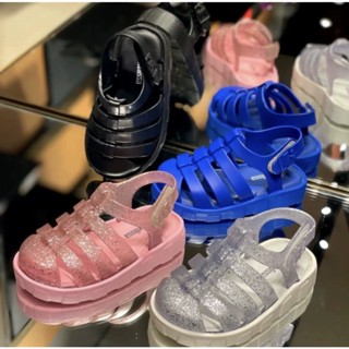 2025 สไตล์ใหม่ Melissa รองเท้าแตะเด็กผู้หญิง Baotou Hollow R…