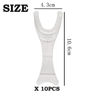 10 ชิ้น/ทันตกรรม T-Shape Lip Cheek Retractor โปร่งใสเปิดปาก Intraoral Opener Spreader วัสดุทันตกรรม