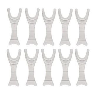 10 ชิ้น/ทันตกรรม T-Shape Lip Cheek Retractor โปร่งใสเปิดปาก Intraoral Opener Spreader วัสดุทันตกรรม