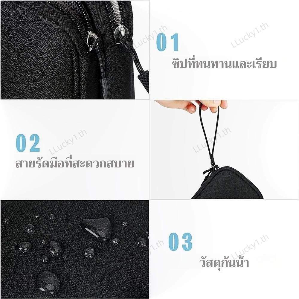 กระเป๋าจัดเก็บสายเคเบิล 2 ชั้น กันน้ำ ขนาดใหญ่ thumbnail 6