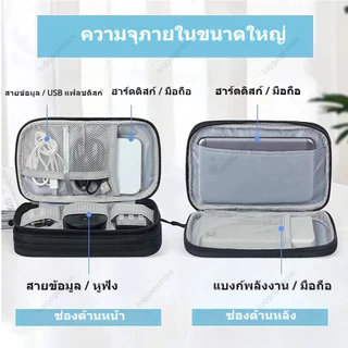 [พร้อมส่งในไทย] กระเป๋าจัดเก็บสายเคเบิล กระเป๋าจัดเก็บข้อมูล USB สายเคเบิล ขนาดใหญ่ สําหรับเดินทาง