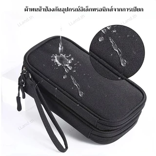 พร้อมส่ง กระเป๋าจัดเก็บอุปกรณ์ดิจิทัล ผ้าออกซ์ฟอร์ด กันน้ํา แบบพกพา สําหรับจัดเก็บสายหูฟัง USB