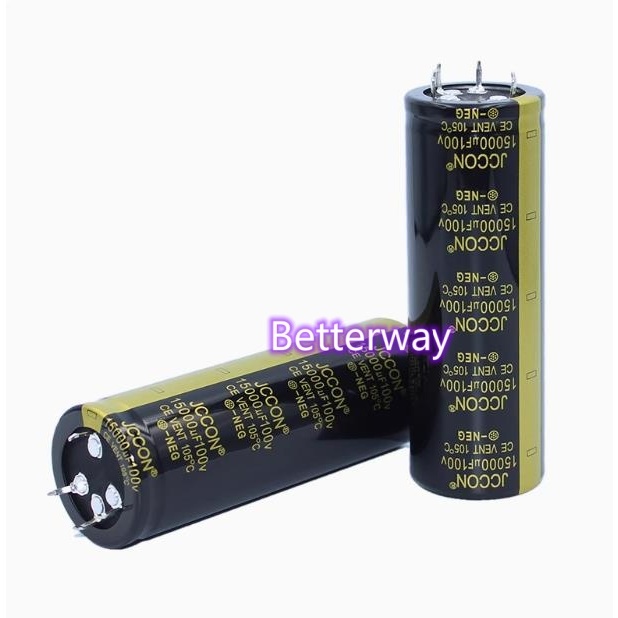 1pcs Original 100V 15000uf DECCON สีดําทองเครื่องขยายเสียงกรอง Capacitor 15000uf100v 2Pin 4Pin 35x10