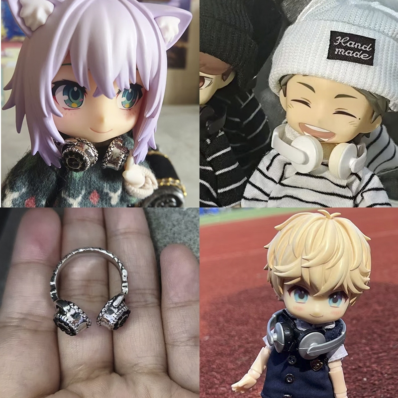 ตุ๊กตา BJD อุปกรณ์เสริมหูฟังตกแต่ง GSC Nendoroid ตุ๊กตาอุปกรณ์เสริม YMY obitsu11 OB11 OB22 OB24