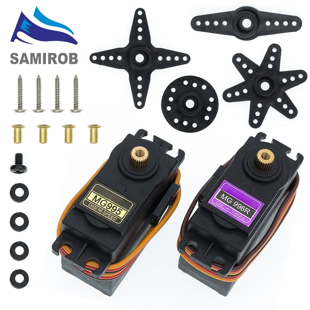 Servos Digital MG995 MG996R Servo เกียร์โลหะสําหรับ Futaba JR รถ RC รุ่นเฮลิคอปเตอร์เรือ MG995