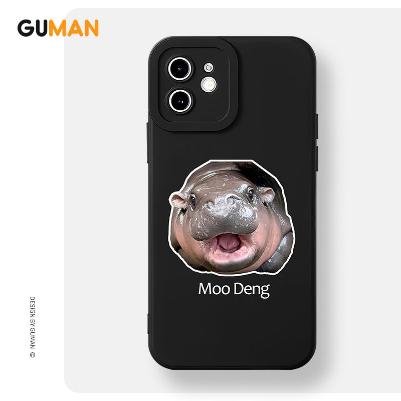 Guman เคสไอโฟน เคสซิลิโคนนุ่มกันกระแทกน่ารักตลก เคสโทรศัพท์ for iPhone 17 16 15 14 13 12 11 Pro Max 